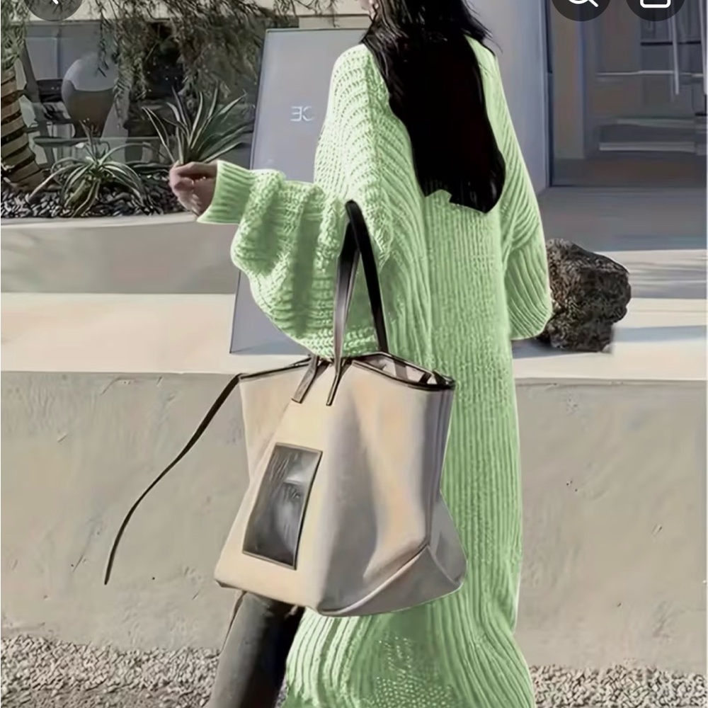 Elegant Mint Knit Cardigan by [Brand] Green or white. 34 & 36 - Picture 4 of 6
